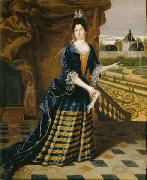 Simon Dequoy Portrait of Anne de Souvre oil on canvas